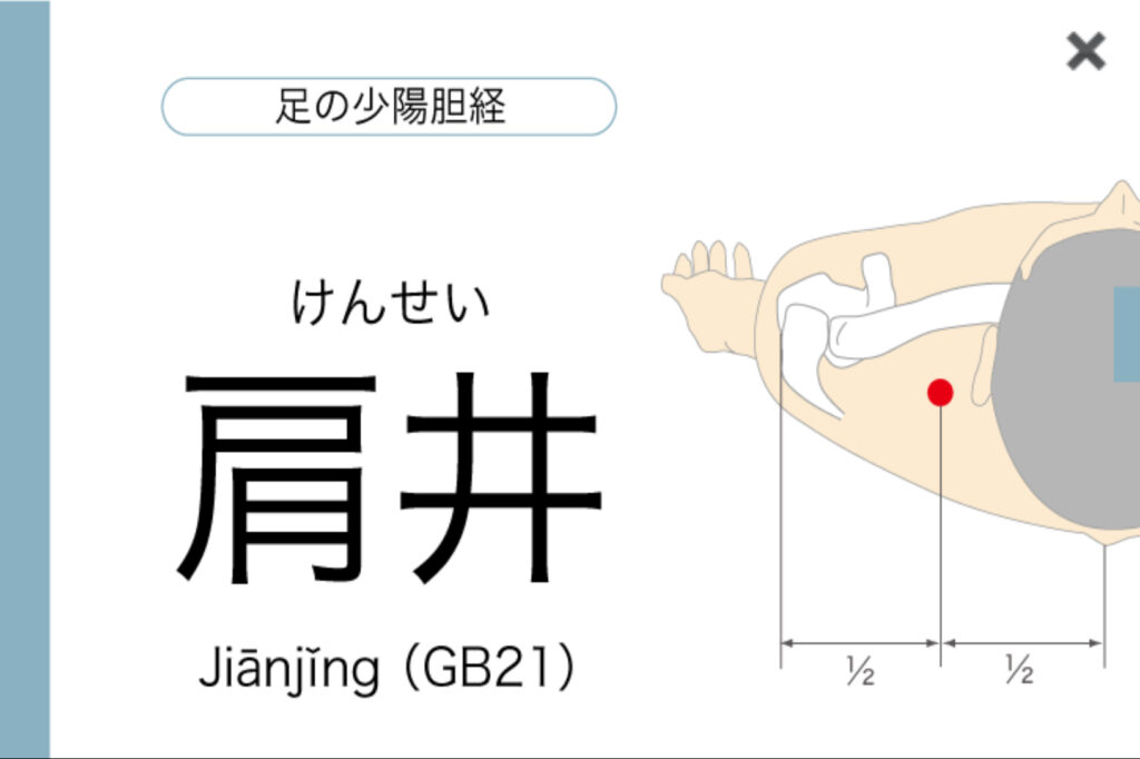 肩こり、更年期症状の緩和に効果のあるつぼ